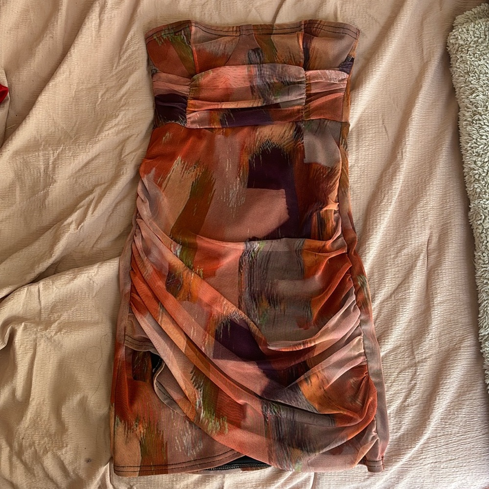 Pretty Little Thing Abstract Mini Dress
